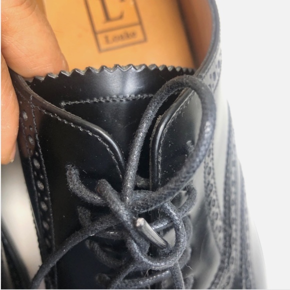 Style 202 B, Blk Polished Leather Brogue Shoes | UK 9 | US 10 | - Picture 11 of 15